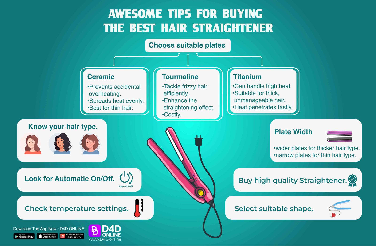 BEST HAIR STRAIGHTENER BUYING GUIDE [INFOGRAPHICS]